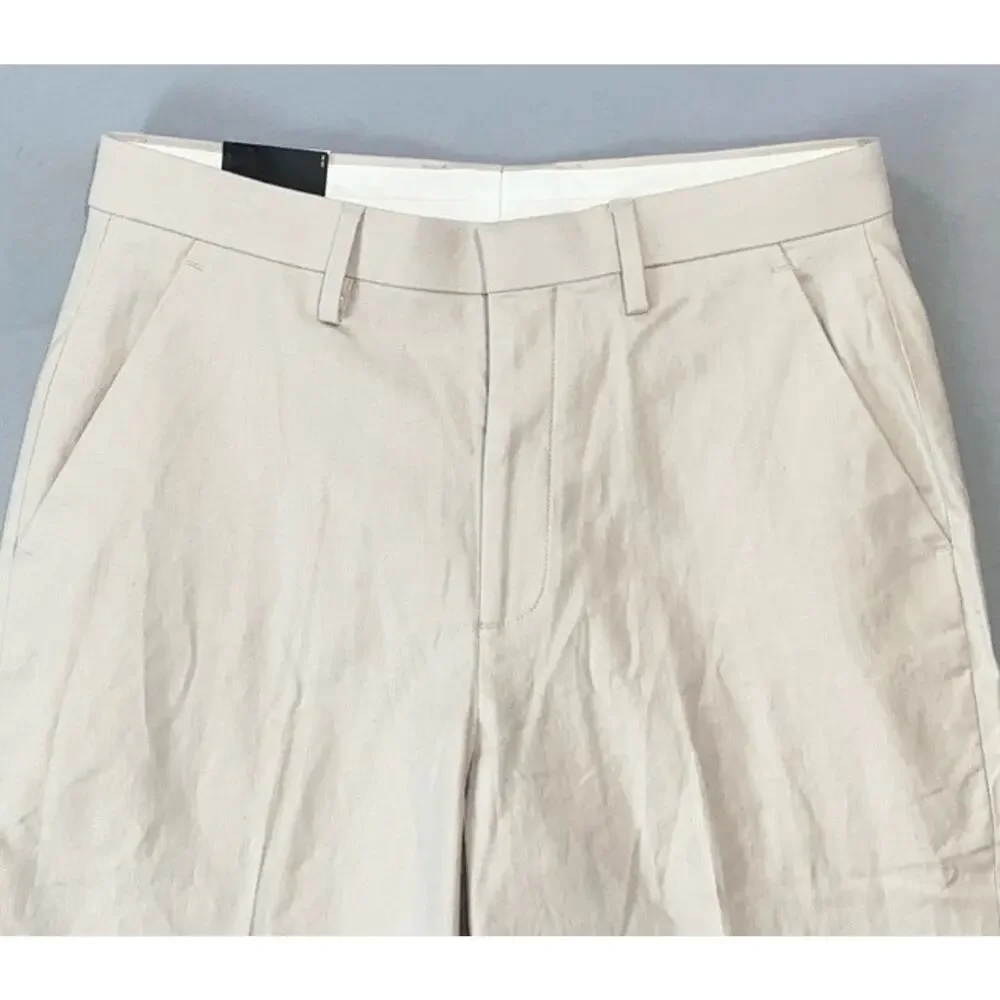 Express 'Baggy' Fit Flat Front Linen Blend Dress Pants, Slacks. Men's 30X29.5.